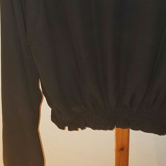 Anthropologie Poetry Long Sleeve Sheer Top - Picture 3 of 4